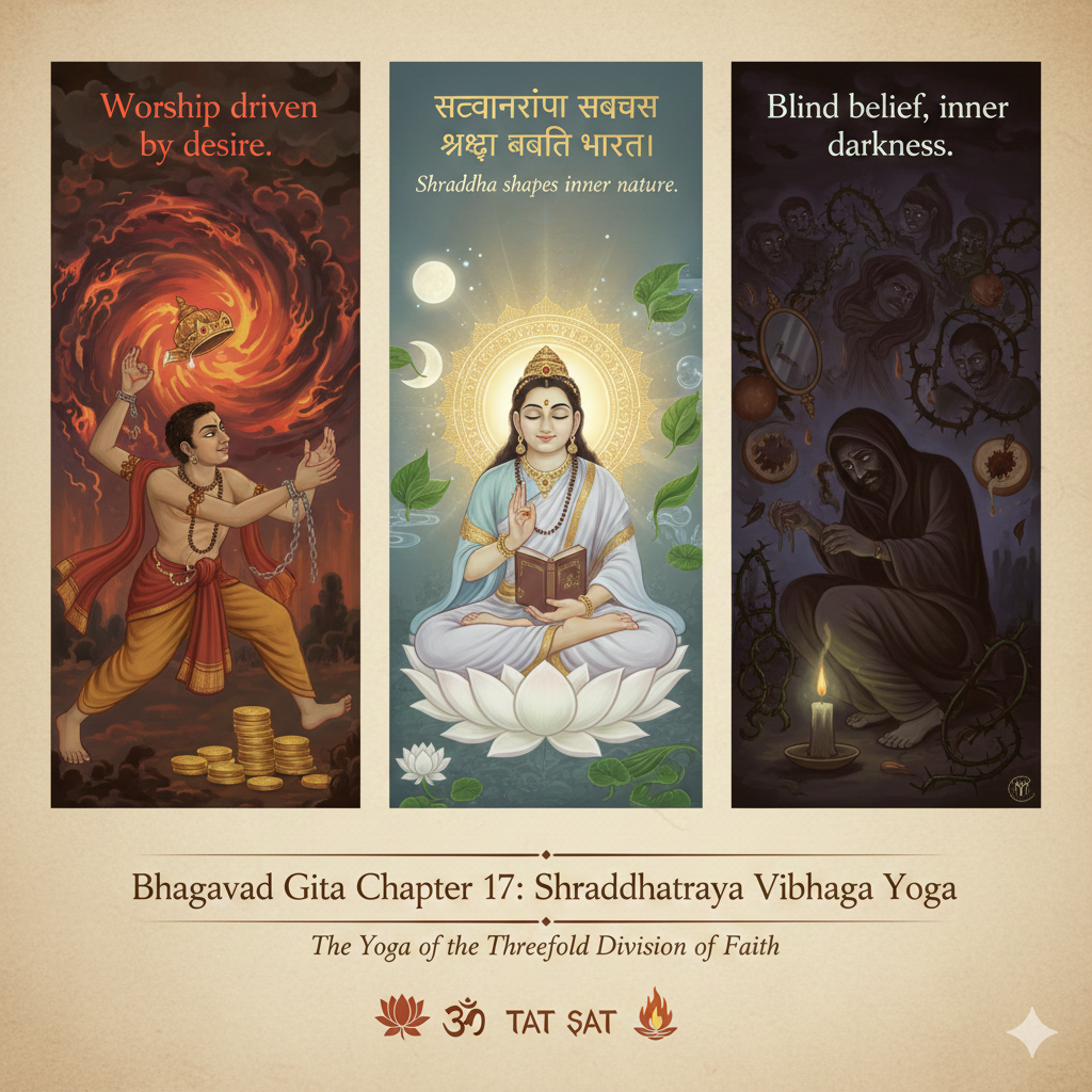 Bhagavad Gita Chapter 17: Shraddhatraya Vibhaga Yoga