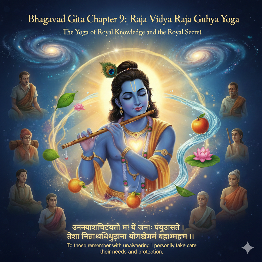 Bhagavad Gita Chapter 9: Raja Vidya Raja Guhya Yoga